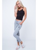 Light gray wrap sweatpants BB21886 - Online store - Boutique